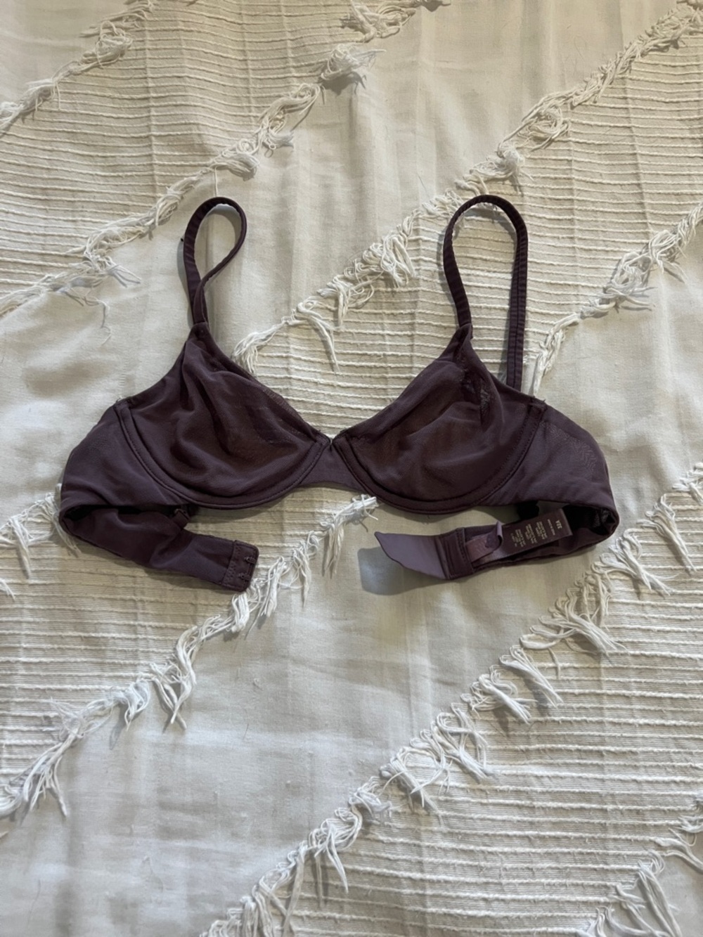 SKIMS Underwire Bralette in Plum Tone